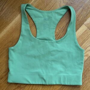 Girlfriend Collective Green Racerback Top